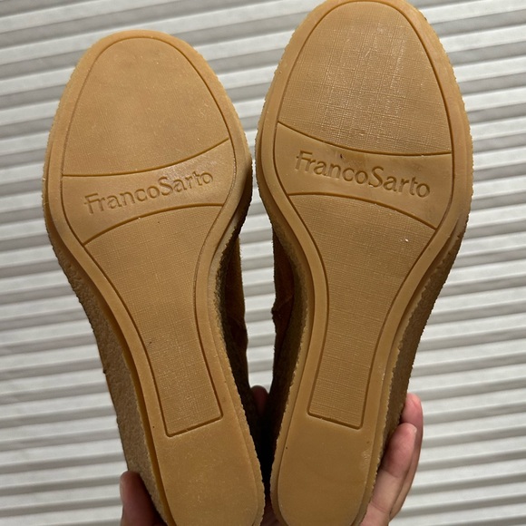 🌸FRANCO SARTO🌸 Ulayna Black Suede Ankle Wedge Boots Size: 9M - Picture 11 of 11